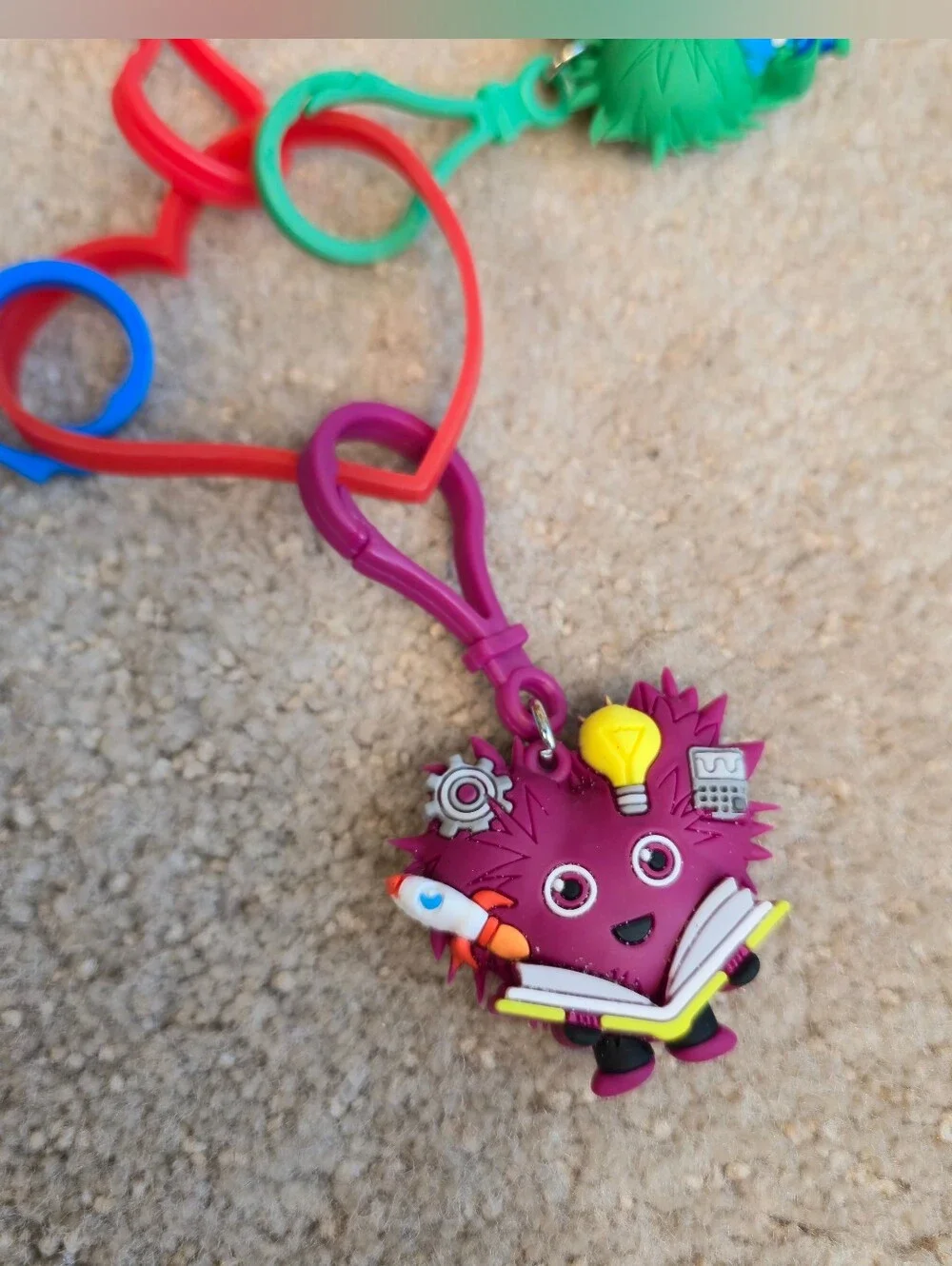 Kids Heart Challenge Character Keychains Lot Of 4 Spark Chef Star Buster